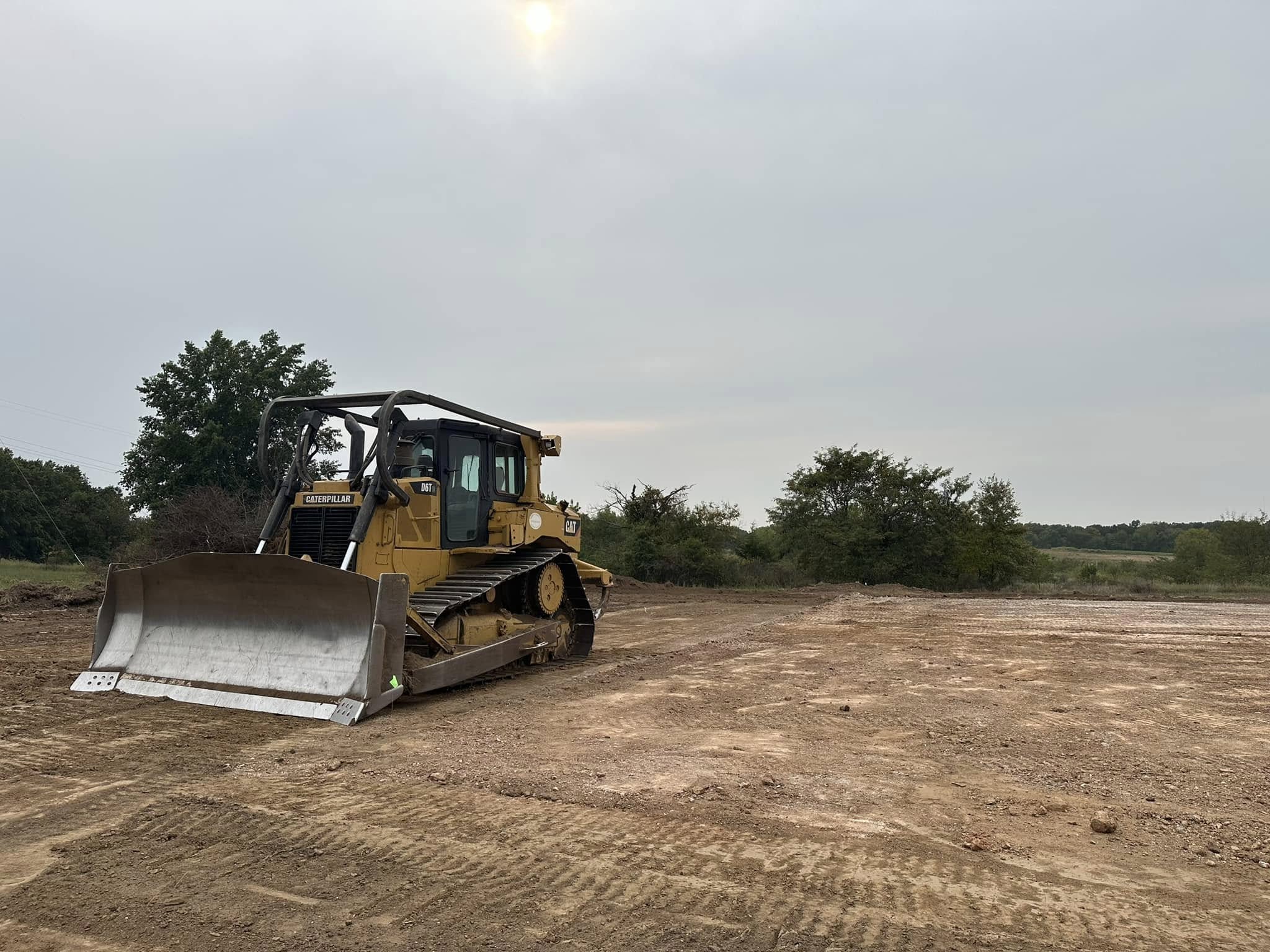 House pad and site-prep excavation for new construction in Windsor, MO House pad and site-prep excavation for new construction in Windsor, MO