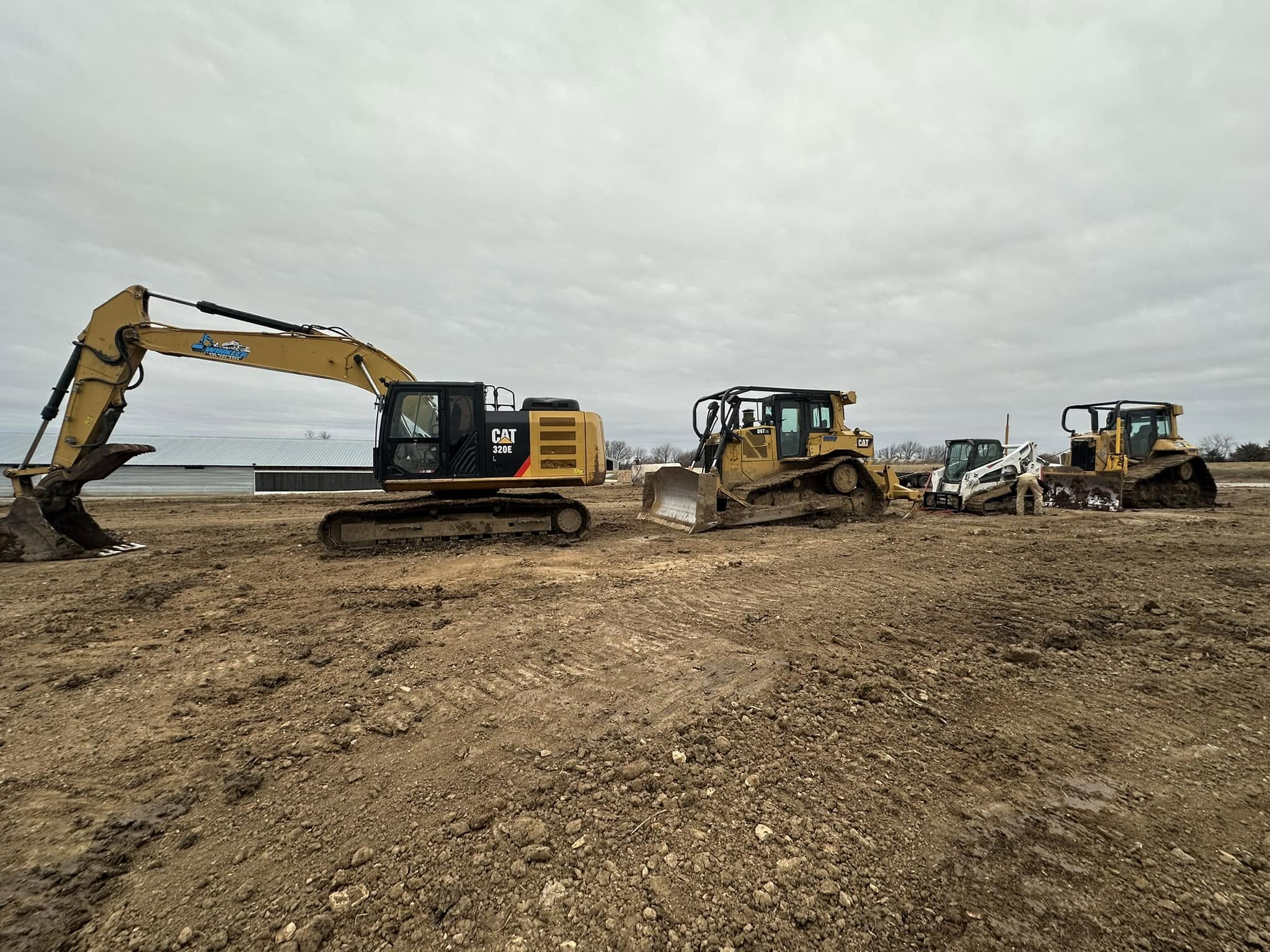 Lake excavation earthwork by Winkler Land Management in Windsor, MO Lake excavation earthwork by Winkler Land Management in Windsor, MO