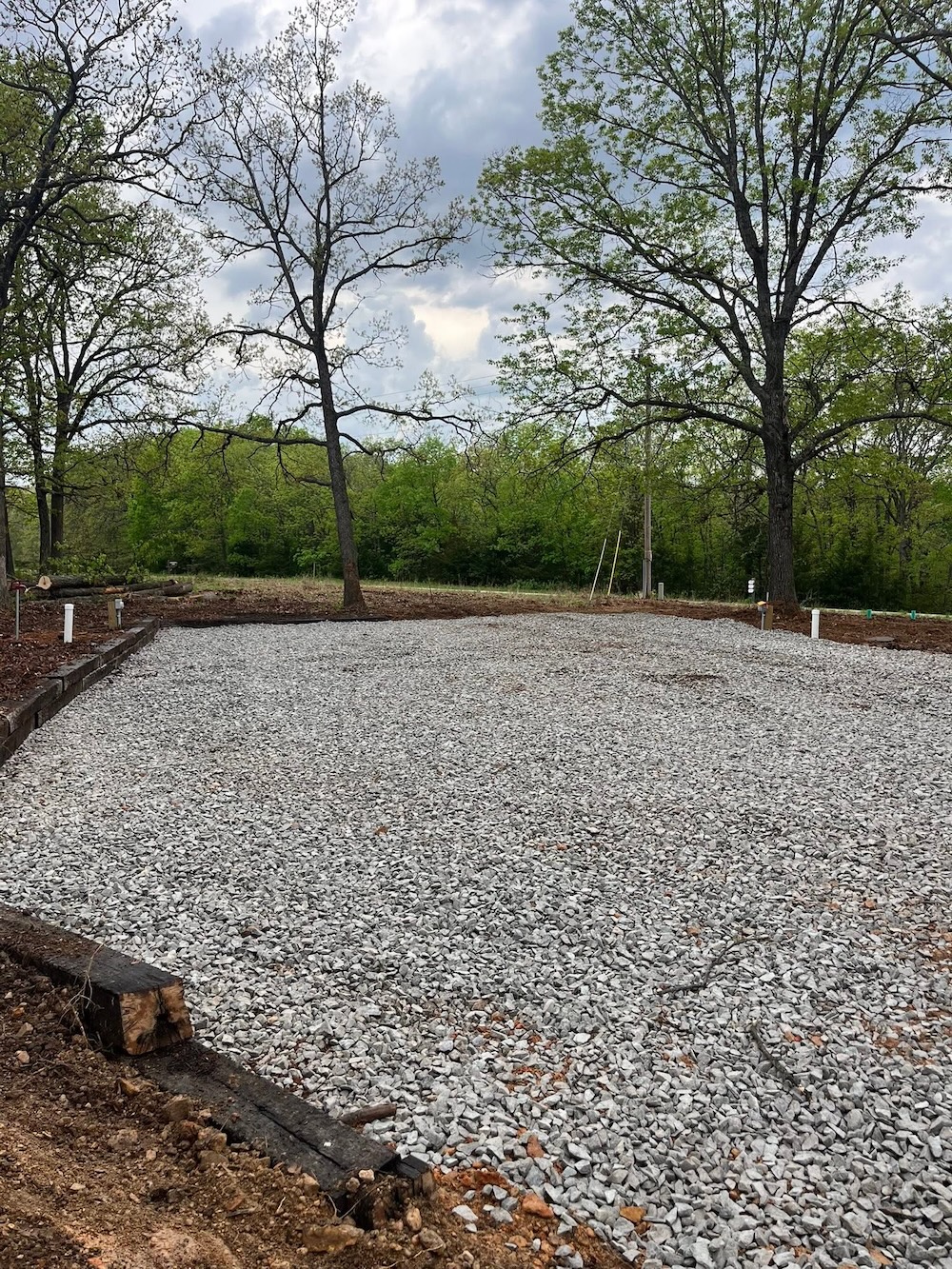 Finished graded building pad ready for construction in Henry County Finished graded building pad ready for construction in Henry County
